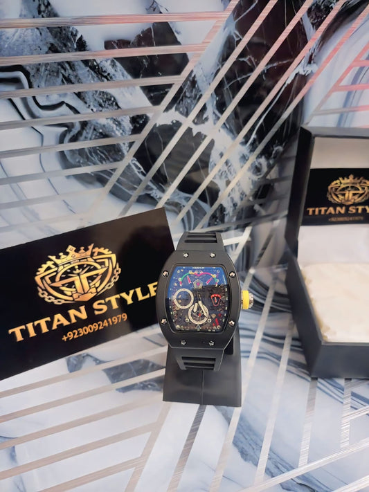 Kimsoun Luxury Skeleton Dial Sports Watch ( Brand-new )