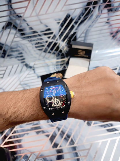 Kimsoun Luxury Skeleton Dial Sports Watch ( Brand-new )
