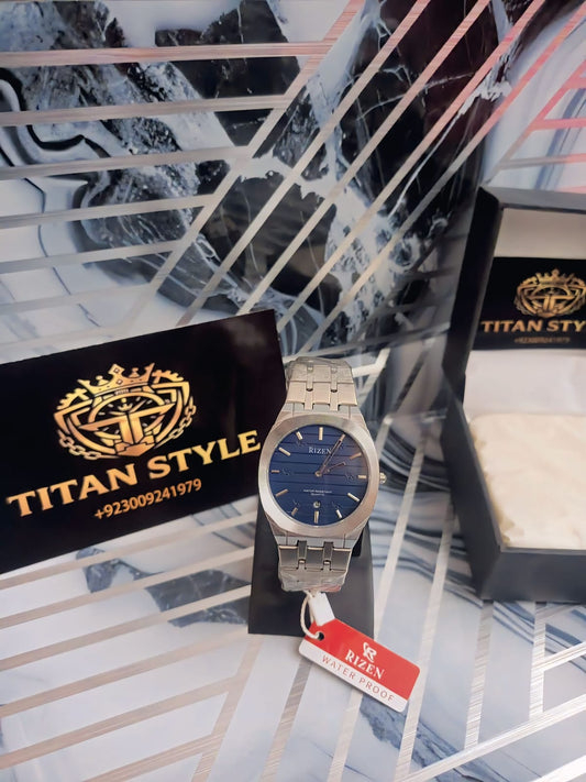 Bestwin Slim Stainless Steel Watch - with Date Display