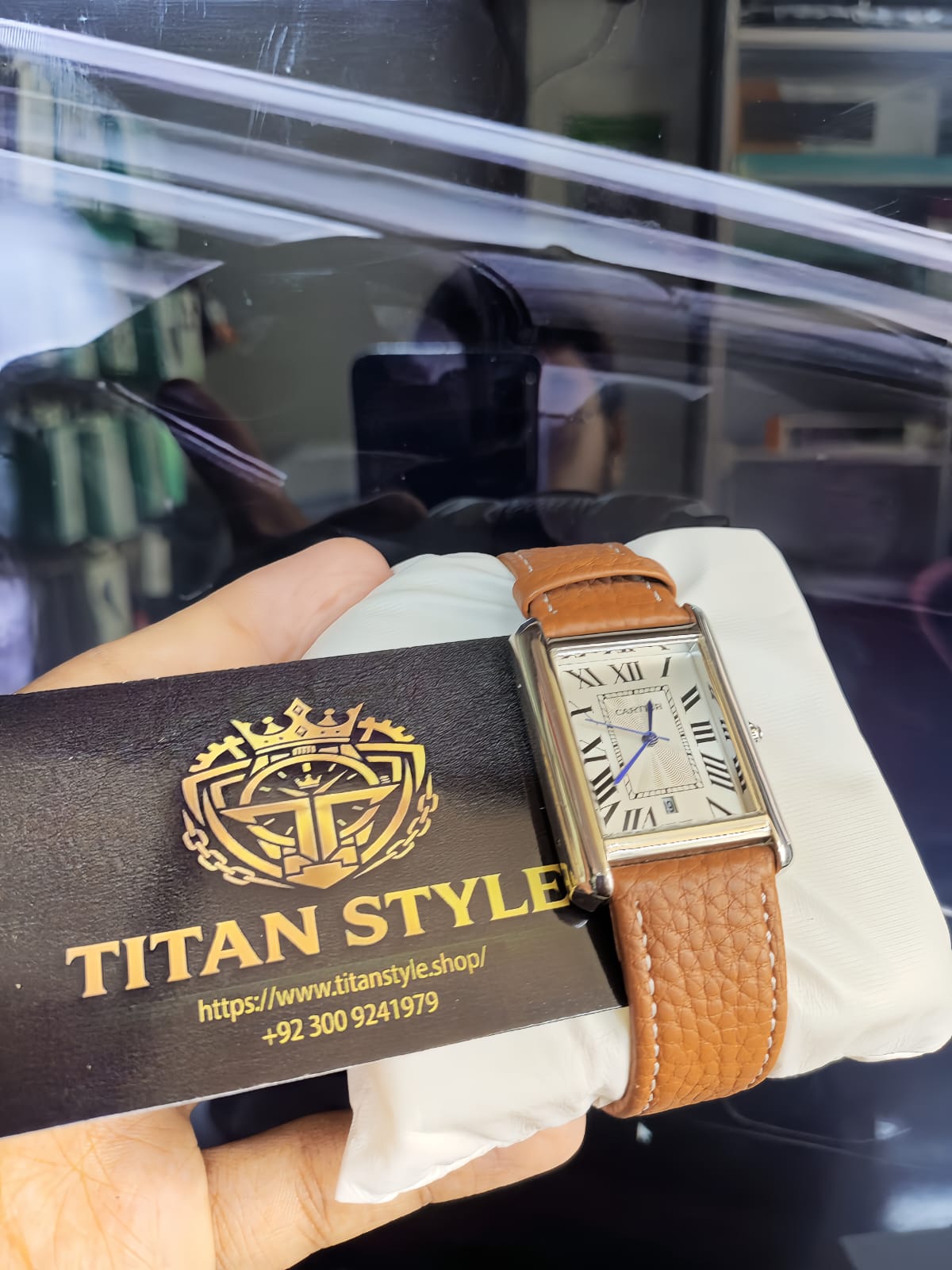 Casio Tank Classic Leather Strap Watch – Elegant Men’s Watch