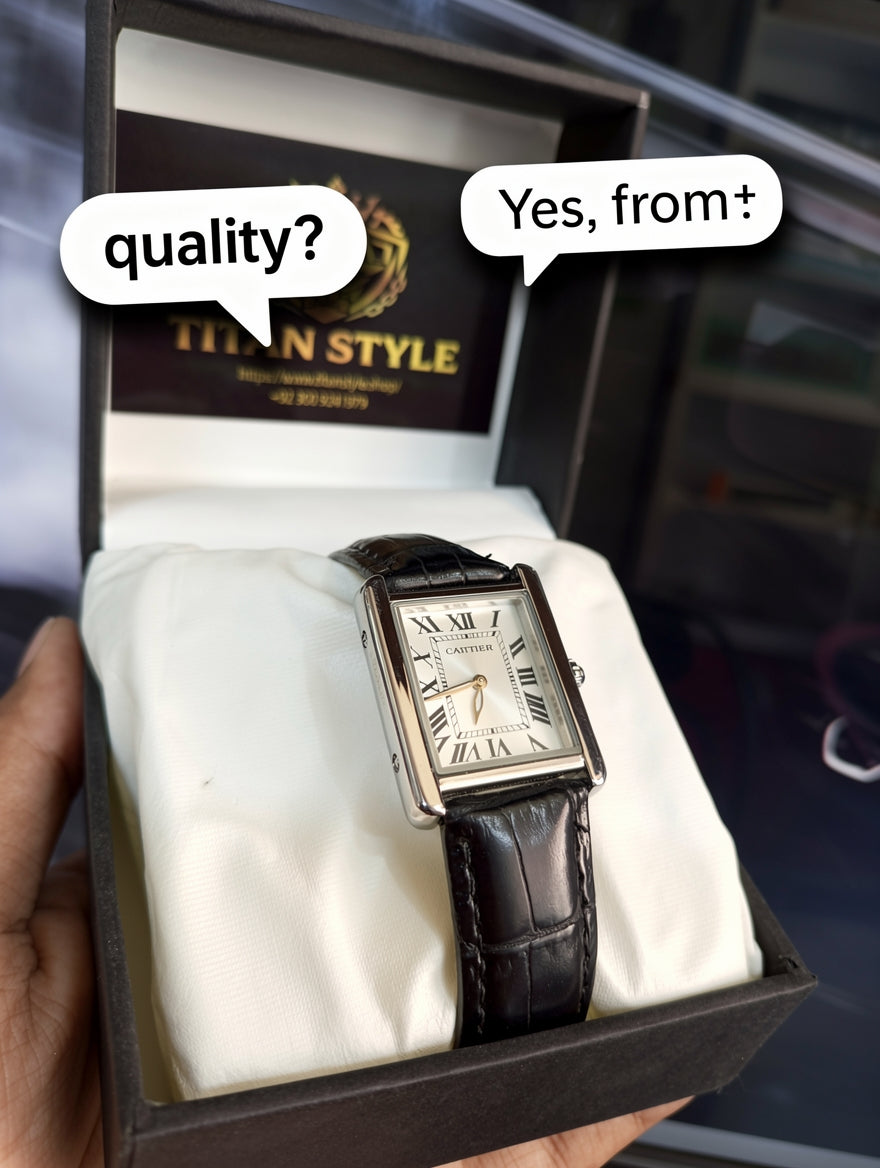 Casio Tank Classic Leather Strap Watch – Elegant Men’s Watch